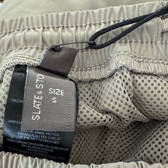 Slate & Stone Men's Light Brown Athletic Shorts - Picture 4 of 4